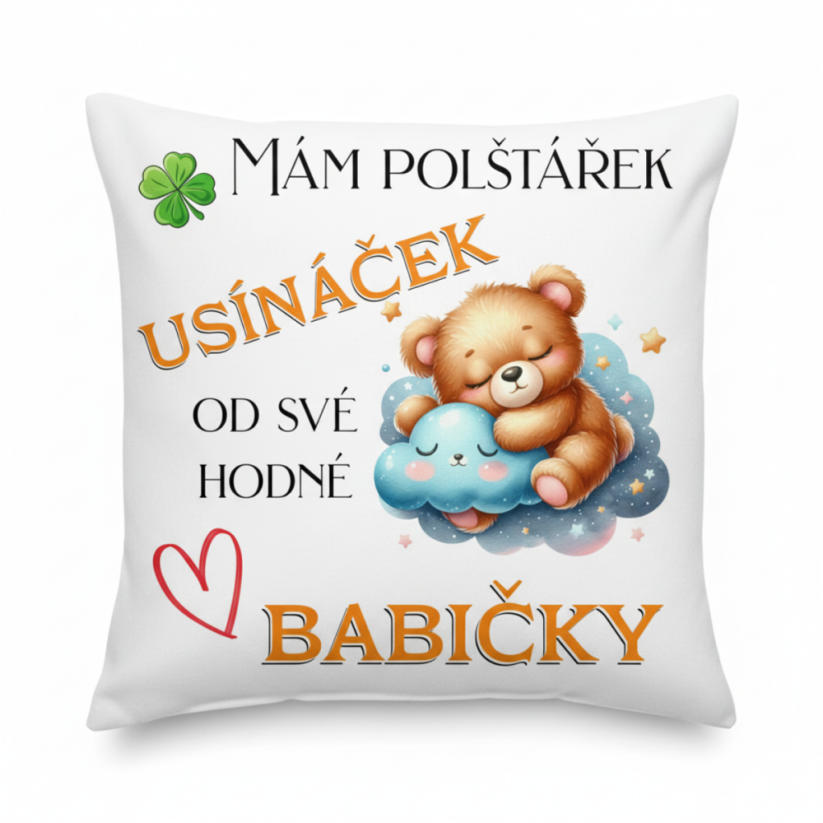 Polštář Usínaček medvídek od babičky