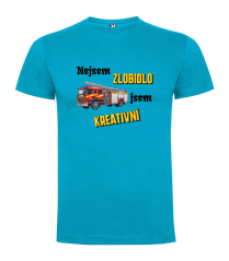 Tričko hasičské auto Nejsem zlobidlo jsem kreativní