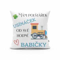 Polštář Usínaček od babičky - vláček