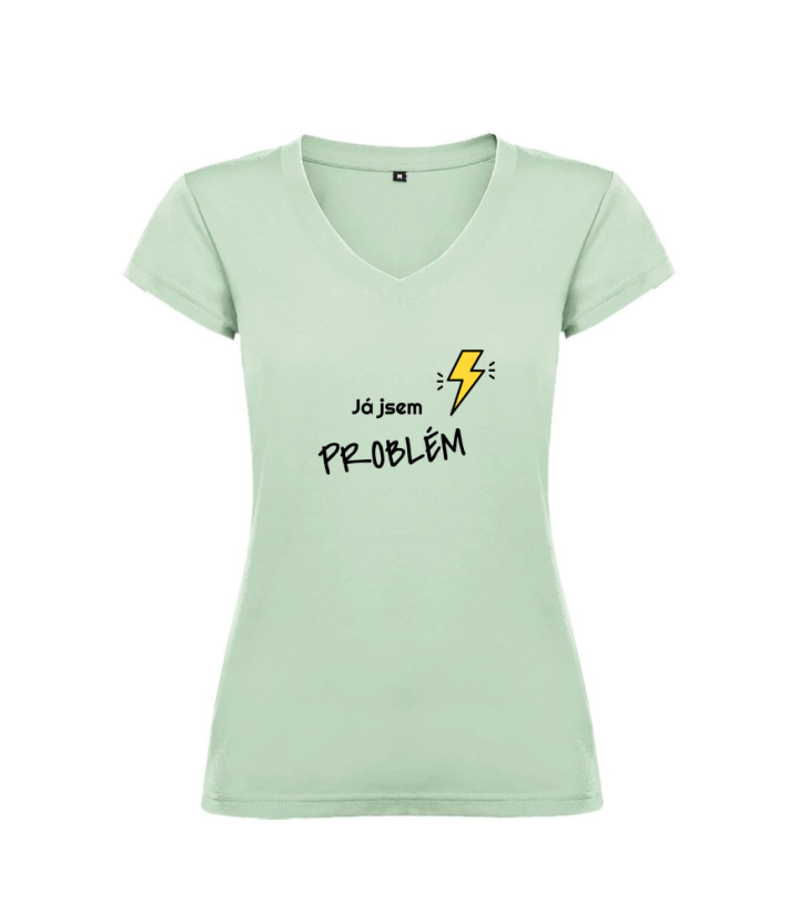 Dámské tričko Já jsem ten problém - Barva: Růžová