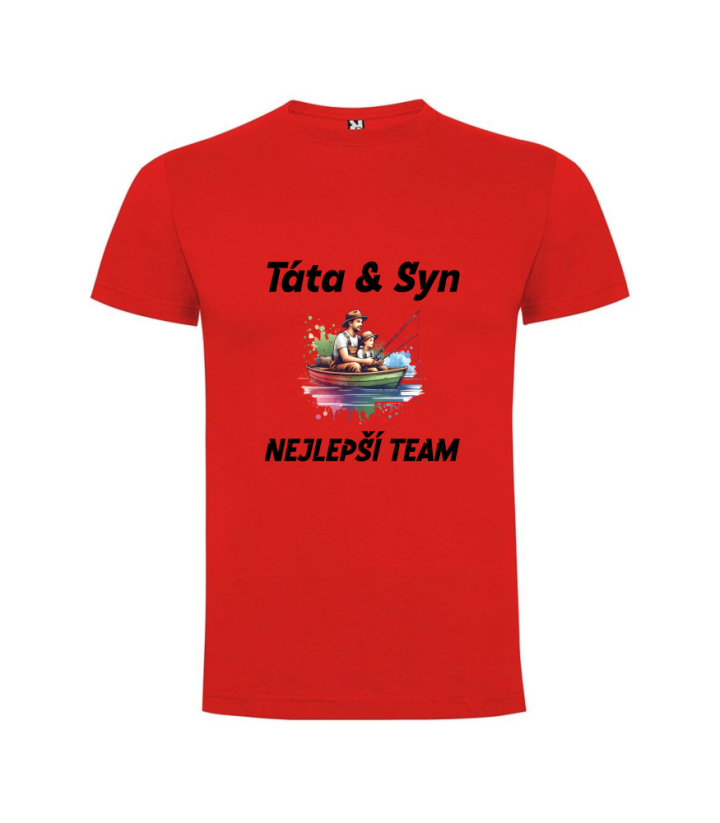 Tričko Táta a syn nejlepší team