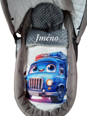 Minky deka s vyšitým menom Náklaďák