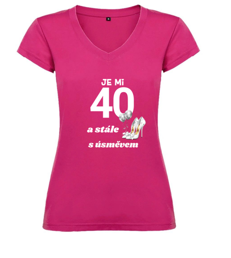 Dámské narozeninové tričko - Barva: Černá