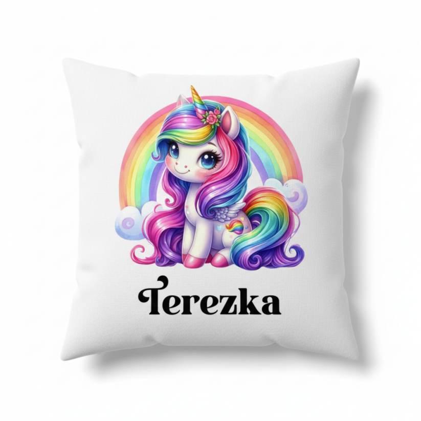 Polštář Jednorožec se jménem
