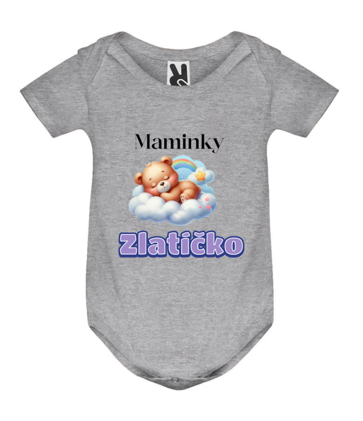 Body maminky zlatíčko - Barva: Šedá