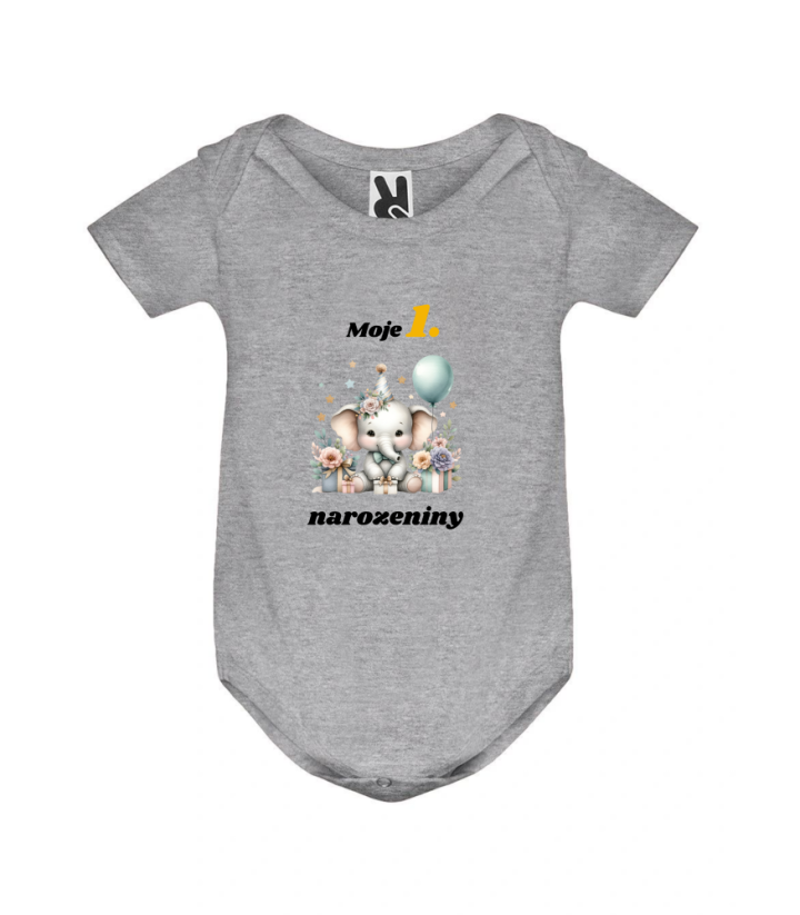 Body mám 1. narozeniny - Barva: Šedá