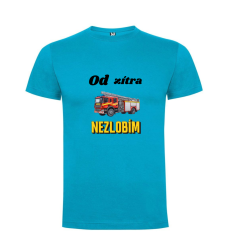 Tričko hasičské auto Od zítra nezlobím