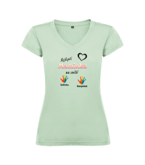 Dámské tričko nejlepší maminka se jmény dětí