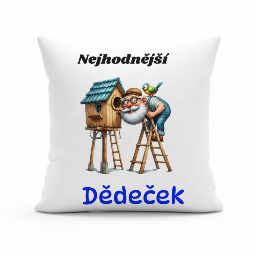 Polštář s motivem dědečka - Nejhodnější dědeček