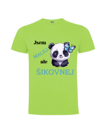 Tričko panda Jsem malej, ale šíkovnej