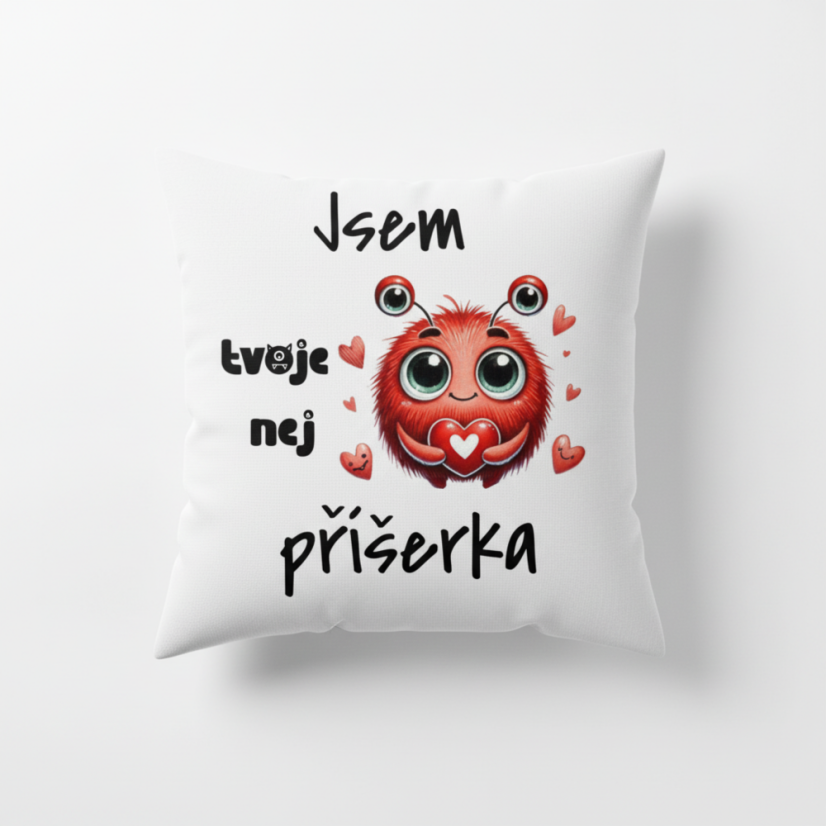 Polštář Jsem tvoje nej příšerka