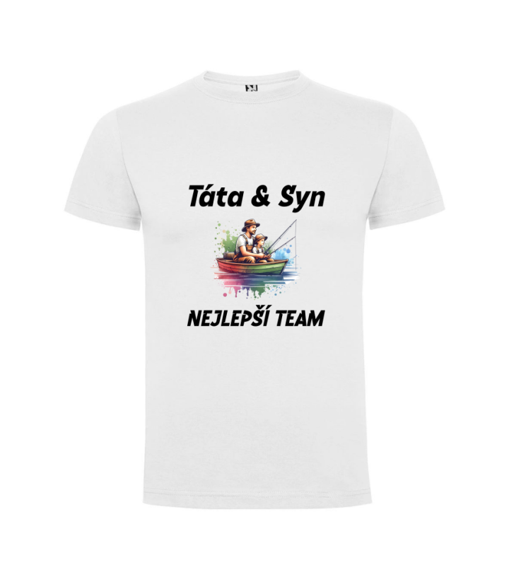 Tričko Táta a syn nejlepší team