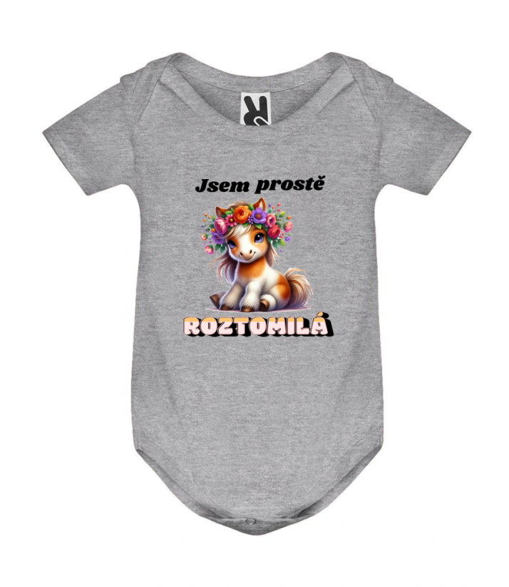 Body pony Jsem prostě roztomilá - Barva: Bílá