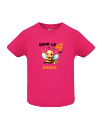 Narozeninové tričko včelka se jménem