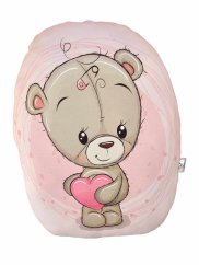 Tvarovaný minky polštář medívek