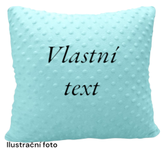 Minky polštář s vlastním textem