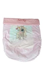 Nepadací deka jednorožec s vyšitým jménem