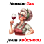 Dámské tričko - nemám čas jsem v důchodu - Barva: Černá