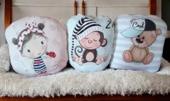 Tvarovaný minky polštář - výběr obrázků