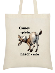 Nákupní taška Úsměv vpředu názor vzadu