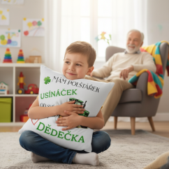 Polštář Usínaček traktor od dědečka