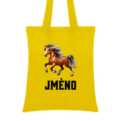 Taška do školky se jménem - motiv kůň