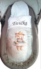 Minky deka medveď princezná s vyšitým menom