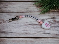 Přívěsek na klíče srdíčko - vlastní jméno