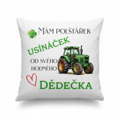 Polštář Usínaček traktor od dědečka