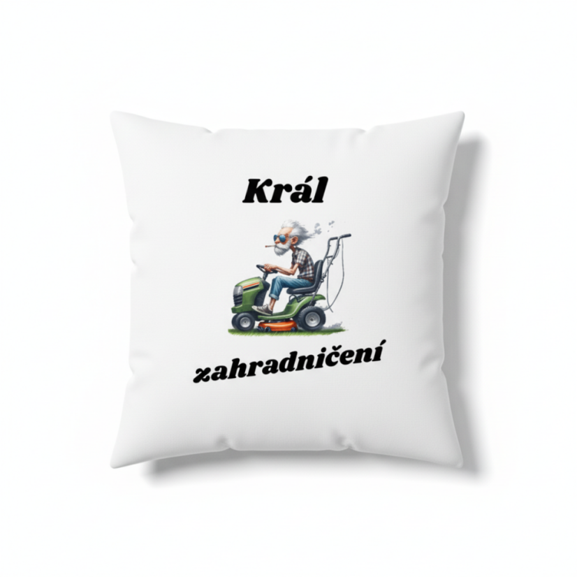 Polštář s motivem dědečka - Král zahradničení