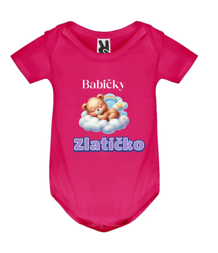 Body babičky zlatíčko - Barva: Bílá