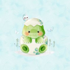 Minky deka dinosaurus s vyšitým jménem