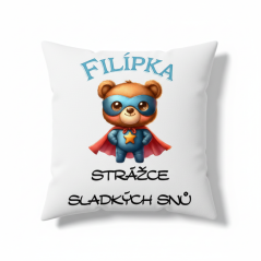 Polštář se jménem strážce sladkých snů méďa