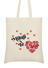Taška s motivem lásky - MILUJI TĚ