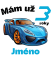 Narodeninové tričko auto s jménem - Věk: 3