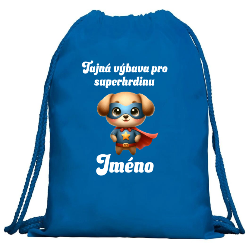 Multifunkční batoh - Tajná výbava pro superhrdiny ( JMÉNO ) - Barva: Zelená
