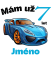 Narozeninové tričko auto se jménem - Věk: 7