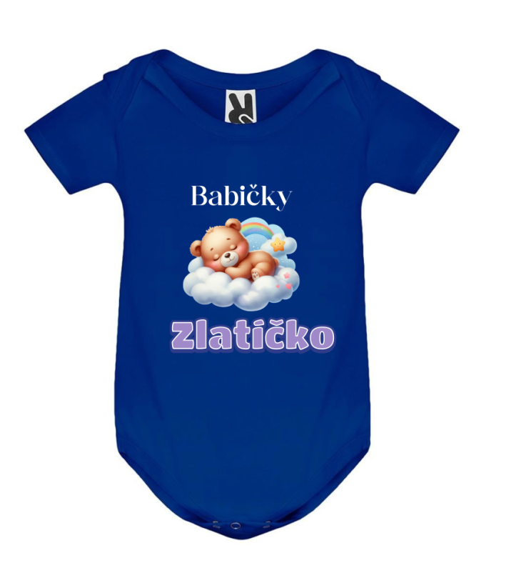 Body babičky zlatíčko - Barva: Modrá