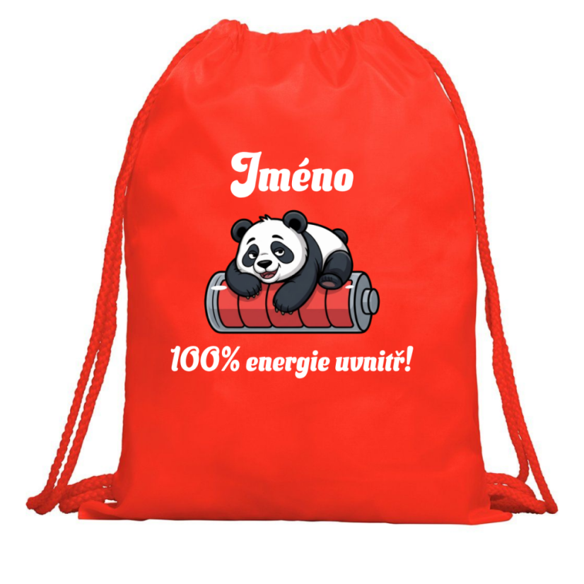 Multifunkční batoh se JMÉNEM - 100% energie je uvnitř - Barva: Modrá