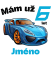 Narodeninové tričko auto s jménem - Věk: 6