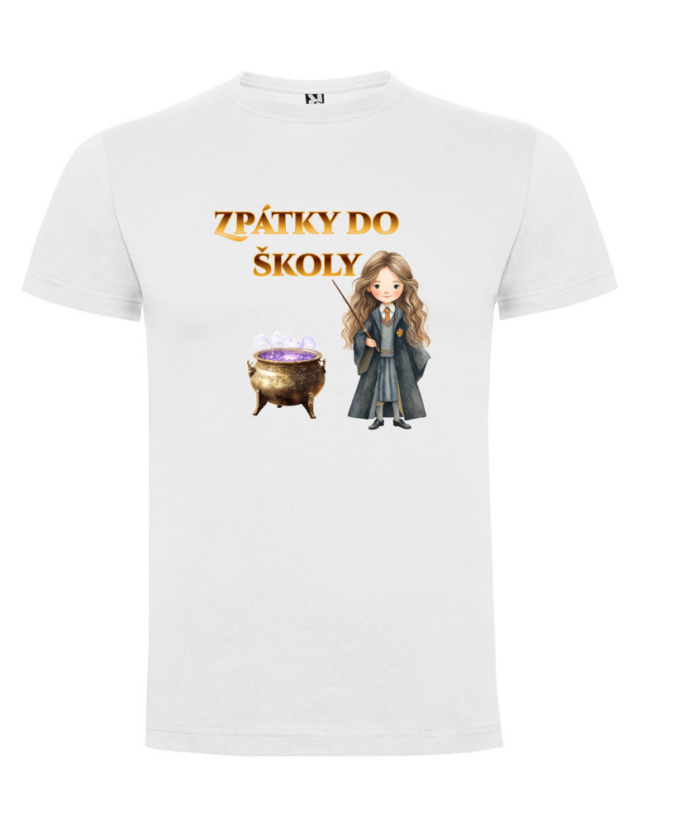 Tričko Zpátky do školy - motiv kouzelnický