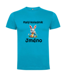 Dětské velikonoční tričko s vlastním jménem - motiv zajíček