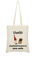 Taška uvnitř je přesně to pro co jsem nešla