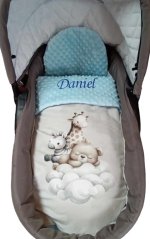 Minky deka zvieratká s vyšitým menom