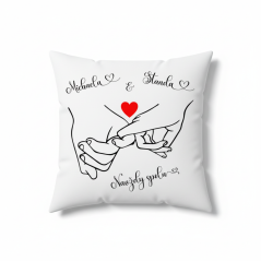 Polštář ruce s jmény