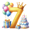 Narozeninové tričko balonky se jménem - Věk: 7