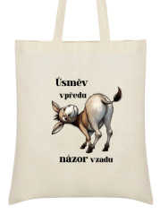 Nákupní taška Úsměv vpředu názor vzadu