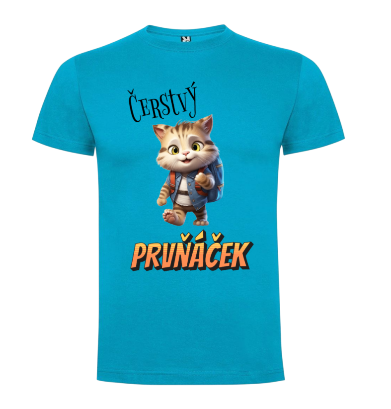 Tričko Čerstvý prvňáček kočka