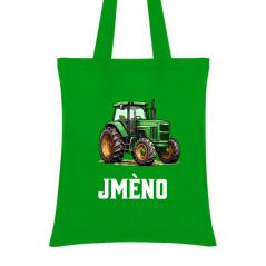 Taška do školky se jménem - motiv traktor