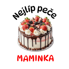Vtipná zástěra Nejlíp peče maminka